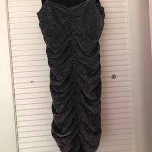 glitter fitted dress